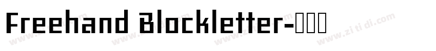Freehand Blockletter字体转换 Freehand Blockletter字体转换